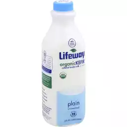 Lifeway Kefir Organic Plain Unsweetened Cultured Lowfat Milk 32 Fl Oz Bottle Yogurt Miller And Sons Supermarket