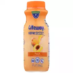 Lifeway Peach Kefir Cultured Lowfat Milk 8 Fl Oz Bottle Kefir Kealakekua Ranch Choicemart