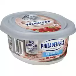 Philadelphia Reduced Fat Cream Cheese Strawberry Cream Cheese Chief Markets