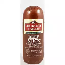 Hickory Farms Beef Stick Beef Summer Sausage Roasted Garlic Recipe Jerky Dried Meats Mackenthuns