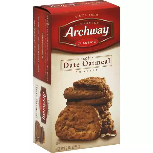 Archway Soft Date Oatmeal Cookies 9 Oz Box Oatmeal Market Basket