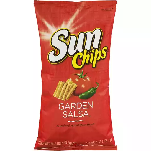 Sun Chips Whole Grain Snacks Flavored Garden Salsa Vegetable