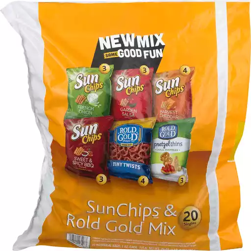 Fritolay 2 Go Sunchips Rold Gold Mix 20 Ct Pretzels The