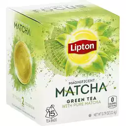 Lipton Matcha Green Tea Bags 15 Ct Box Tea Chief Markets