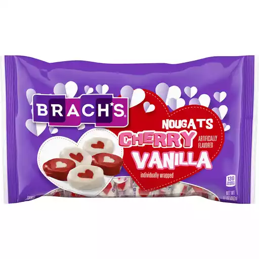 Brach S Cherry Vanilla Nougats Valentine Candy 11 Oz Bag Shop Central Market