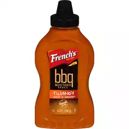 French S Twangy Sweet N Smooth q Mustard Sauce 14 Oz Squeeze Bottle Mustard Breaux Mart