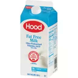 Hood Fat Free Milk 0 5 Gal Carton Shop Kessler S Grocery