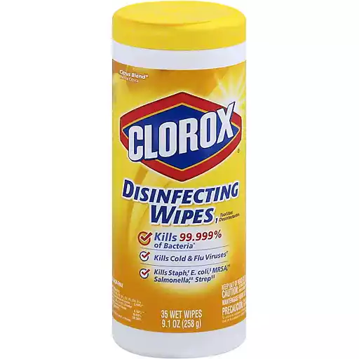 Clorox Disinfecting Wipes Crisp Lemon Floor Cleaners Super