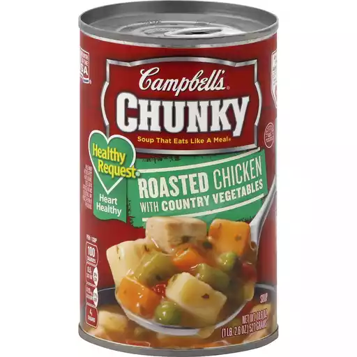Campbells Chunky Healthy Request Soup Roasted Chicken With Country Vegetables Vegetable Fairplay Foods