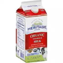 Stremicks Heritage Foods Organic Vitamin D Milk 0 5 Gal Carton Shop Matherne S Market