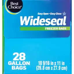 Best Choice Zip Freezer Gallon Bag Plastic Bags Edwards Food Giant