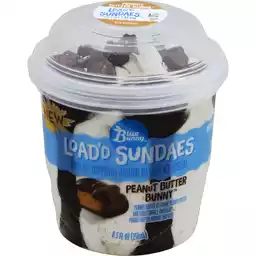 Blue Bunny Load D Sundaes Ice Cream Soft Peanut Butter Bunny Ice Cream Shop N Save