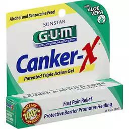 Gum Canker X Pain Relief Gel Canker Mouth Sore Maximum Strength Oral Care Edwards Food Giant