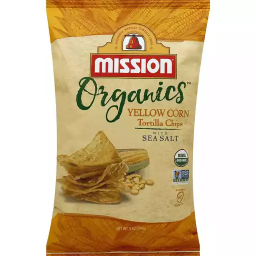 Mission Organics Tortilla Chips Yellow Corn With Sea Salt Tortilla Nunu S Market