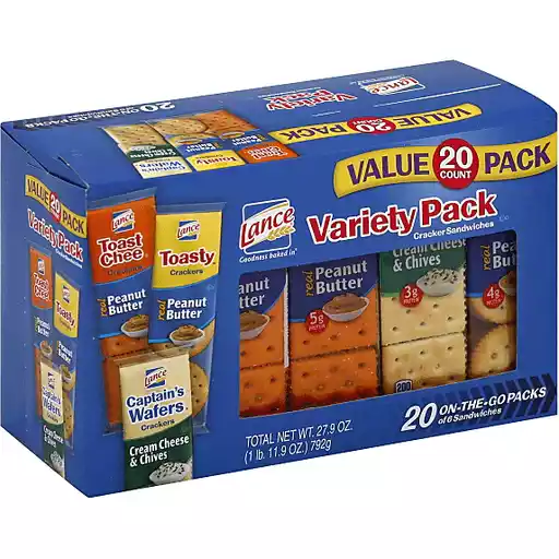 Lance Cracker Sandwiches Variety Pack On The Go Packs Value