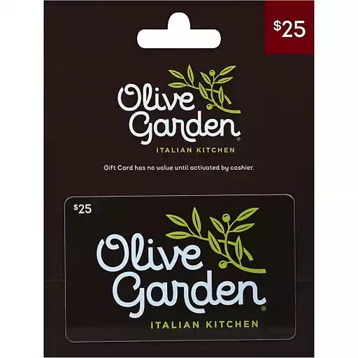 Olive Garden Italian Restaurant 25 Gift Card Robert Fresh Shopping