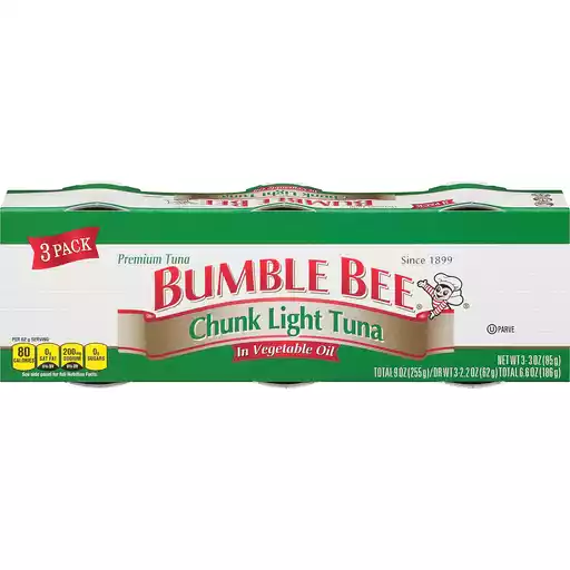 Bumble Bee Tuna In Vegetable Oil Chunk Light 3 Pack Tuna Foodtown