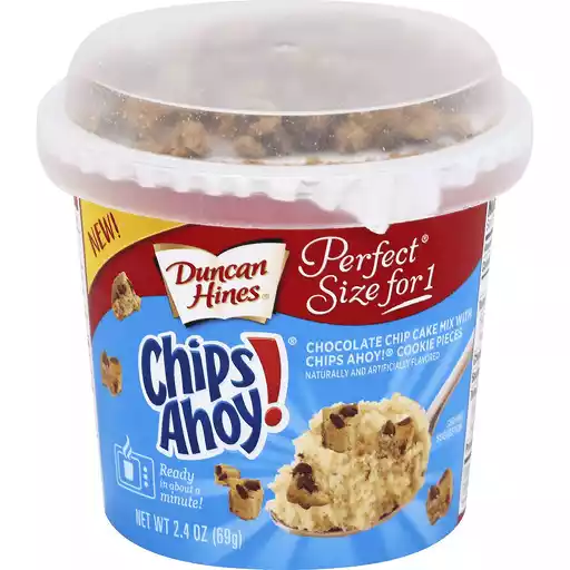Duncan Hines Perfect Size For 1 Cake Mix Chocolate Chip With Chips Ahoy Cookie Pieces Shop Fishers Foods