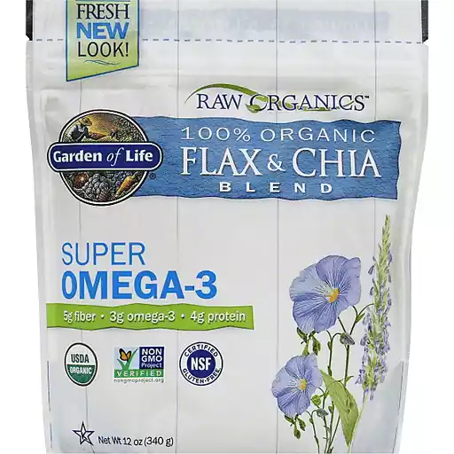 Garden Of Life Raw Organics Flax Chia Blend 100 Organic
