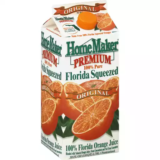 Homemaker Orange Juice 100 Florida Original Orange Fishers