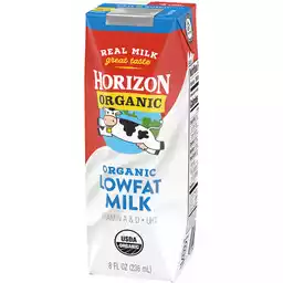 Horizon Organic Lowfat Milk 8 Fl Oz Carton Shop Fairvalue Food Stores