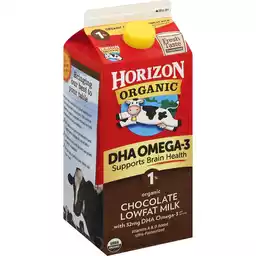 Horizon Organic Chocolate 1 Lowfat Dha Omega 3 Milk 5 Gal Carton Organic Leppinks Food Centers