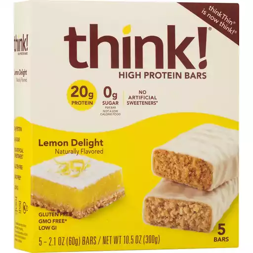 Think High Protein Bars Lemon Delight Diet Fitness Fairplay Foods