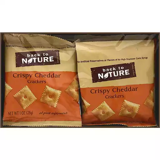 Back To Nature Crackers Crispy Cheddar Cheese Fishers Foods