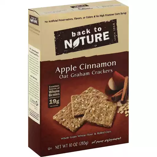 Back To Nature Crackers Oat Graham Apple Cinnamon Cereal Breakfast Foods Foodtown