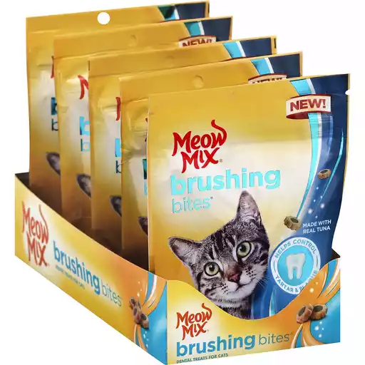 Meow Mix Brushing Bites Cat Dental Treats Cat Foodtown