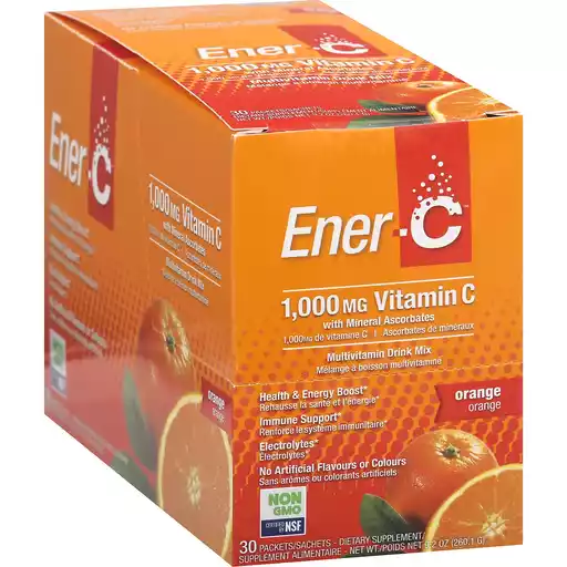 Ener C Vitamin Drink Mix Orange 1000 Mg 30 Packets Compra Selectos