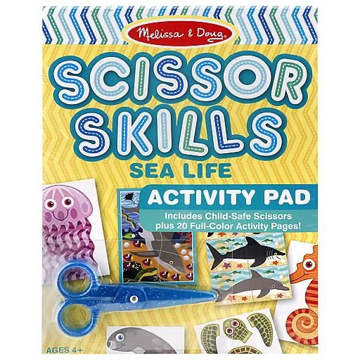 Download Melissa Doug Scissor Skills Sea Life Activity Pad 1 Ea Shop Bassett S Market