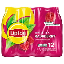 Lipton Tea, Raspberry, White 12 Ea, Flavored