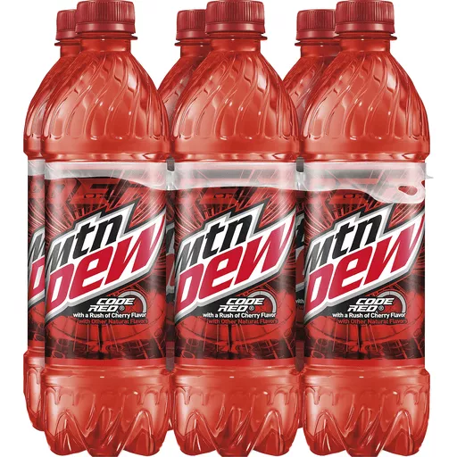 Mtn Dew Code Red Bottles 6 Ct Packaged Soda Houchen S My Iga