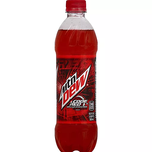 Mtn Dew Code Red Soda Citrus With Cherry 16 9 Fl Oz 6 Count Bottle Soda Mixers Reasor S