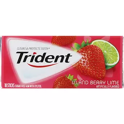 Trident Island Berry Lime Sugar Free Gum With Xylitol 18 Ct Pack Chewing Gum Economy Boat Store
