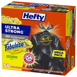 Hefty Tall Kitchen Bags, Drawstring, Fabuloso Scent, 13 Gallon, Mega Pack - 80 bags