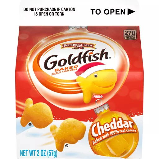 Pepperidge Farm Goldfish Cheddar Crackers 2 Oz Carton Crackers Donelan S Supermarkets