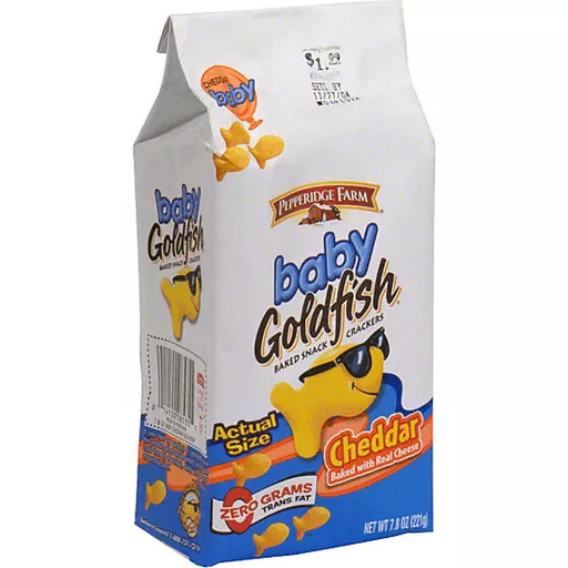 Goldfish Baby Baked Snack Crackers Cheddar Crackers Sun Fresh