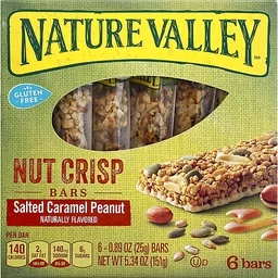 Bonus Trænge ind trappe Nature Valley Nut Crisp Bars, Salted Caramel Peanut | Cereal | Brooklyn  Harvest Markets