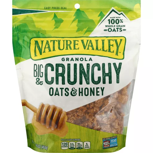 Nature Valley Granola Crunch Clusters Oats N Honey 16 Oz Granola Greenleaf Market