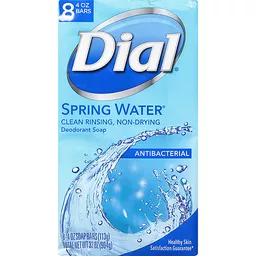 Antibacterial Deodorant Soap Bar, Spring Water, 8 pack | & Liquid | Harvest Markets
