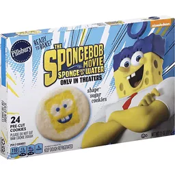 Pillsbury Cookies Pre Cut Shape Sugar The Spongebob Movie Sponge Out Of Water Cookies Edwards Food Giant