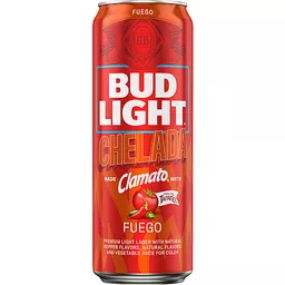 Bud Light Premium Light Lager Chelada Fuego Lager 25 oz
