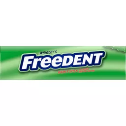 WRIGLEY'S FREEDENT Peppermint Chewing Gum, Single Pack, 15 Stick