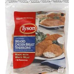 Tyson Chicken Breast Tenderloins, Uncooked, Breaded | Chicken | Foothills  IGA Market