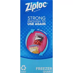 Ziploc Seal Top Bags, 75 Freezer Quart, Mega Pack 75 Ea
