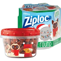 Ziploc Brand Holiday Food Storage Containers Twist 'n Loc, Small