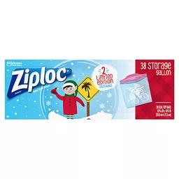 Ziploc Seal Top Bags, Freezer, Quart 38 Ea