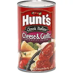 Hunts Cheese Garlic Spaghetti Sauce Pasta Sauce Phelps Market